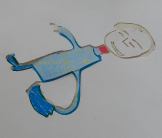 Work in progress, lift, screenprint stencil EBT Refuge girls