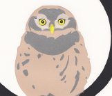 Nuthatch screenprint by Esther Tyson