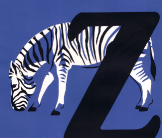 Zebra screenprint by Esther Tyson